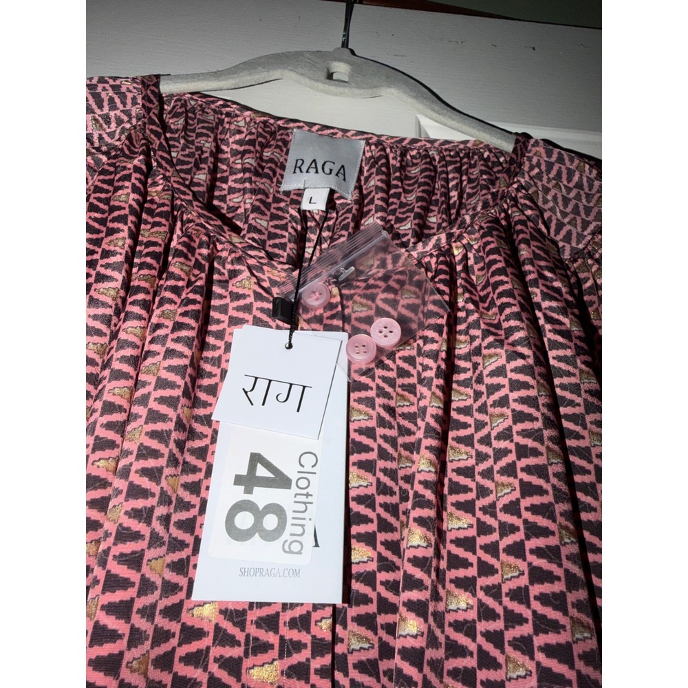Anthropologie Size L RAGA dress w pockets and tie belt. - Picture 5 of 8
